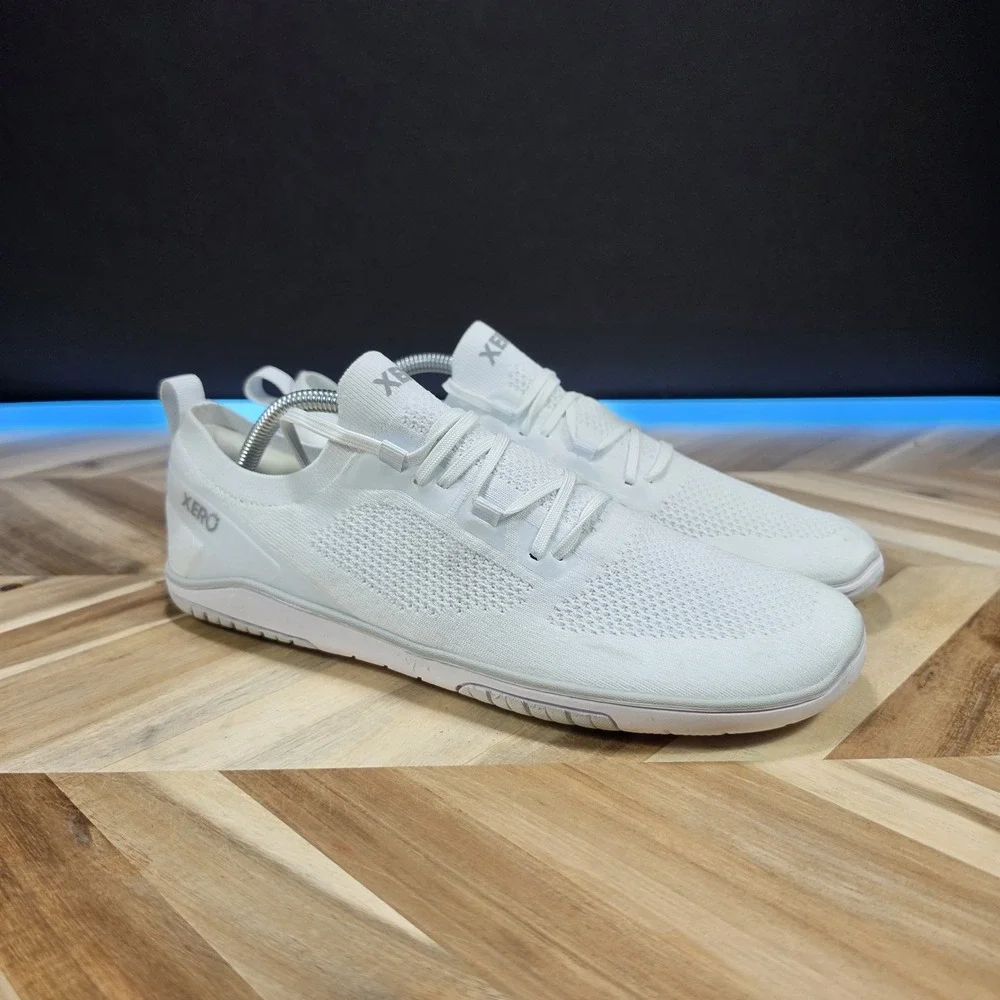 Xero Shoes Nexus Knit Mens 9.5 White Barefoot Minimalist Athletic Running