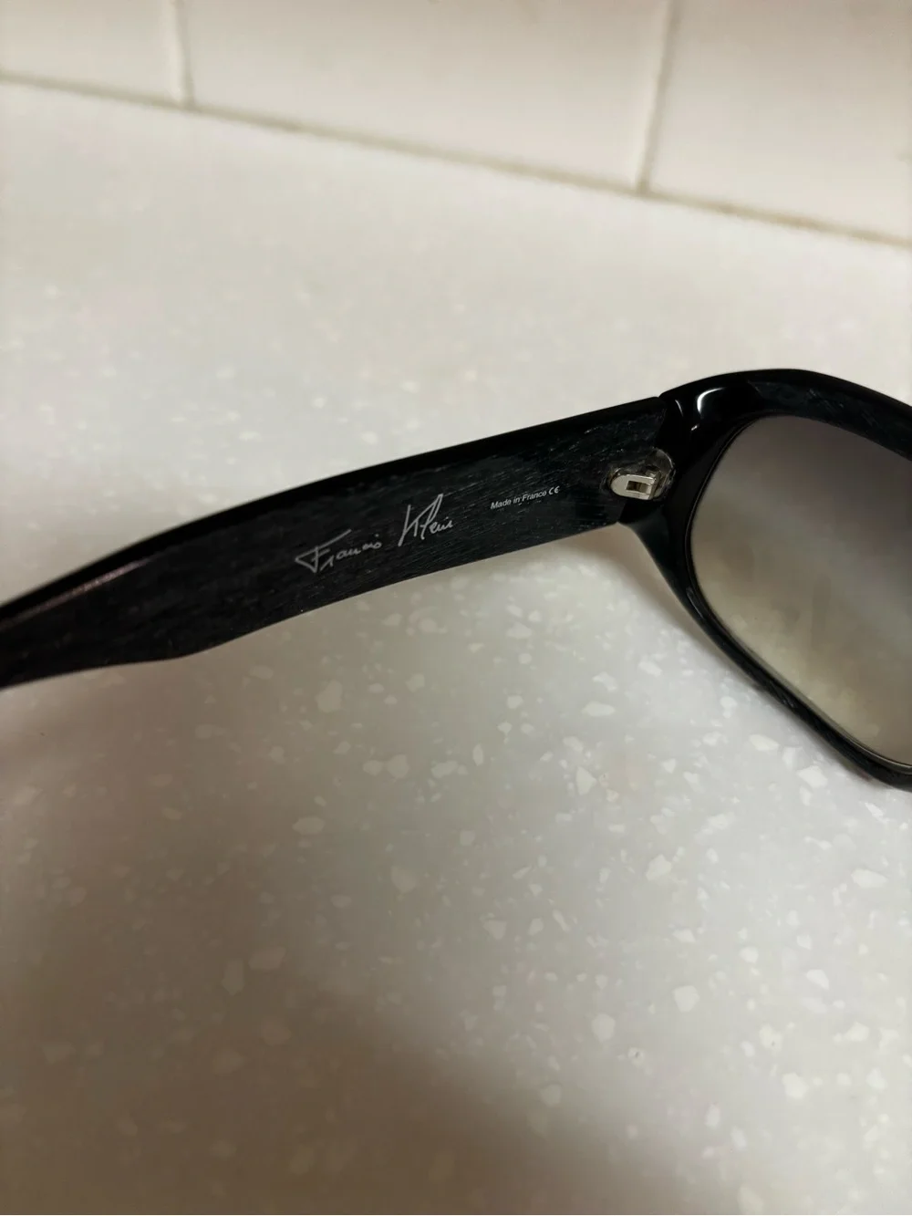Francis Klein Eyeglasses Frames petite Made In France Swarovski Crystals Bluish