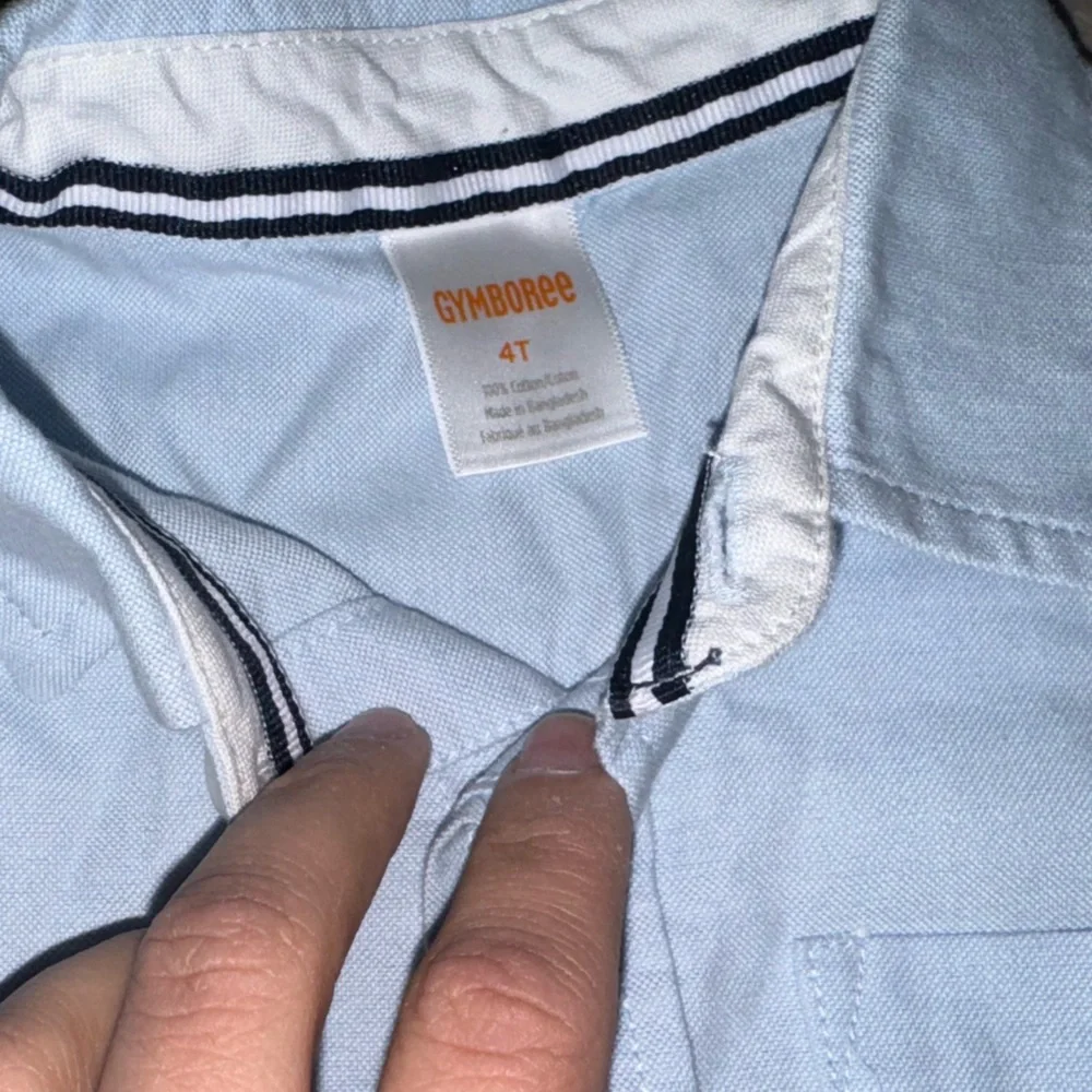 Gymboree Boys Light Blue Oxford Button Down Shirt Size 4T