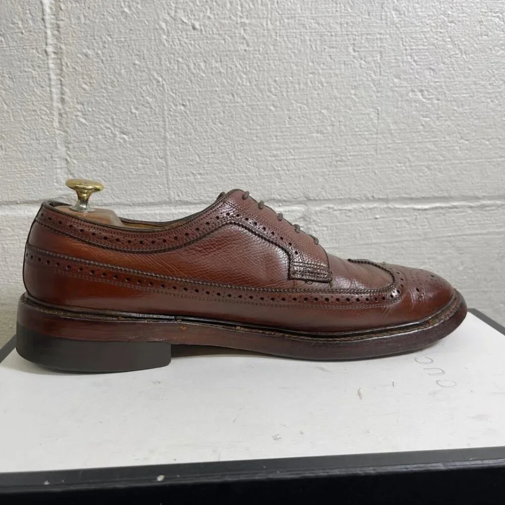 Florsheim Imperial Kenmoor Wingtip Brown Leather‎ Oxford Dress Shoes Men's 9 D