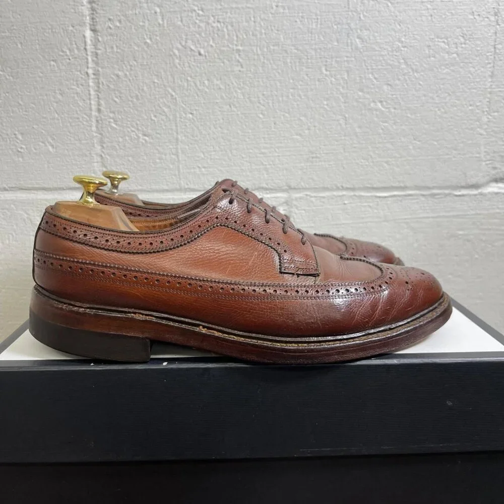 Florsheim Imperial Kenmoor Wingtip Brown Leather‎ Oxford Dress Shoes Men's 9 D