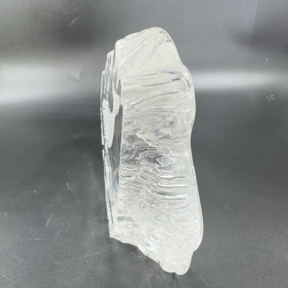 Glass Paperweight vintage clear