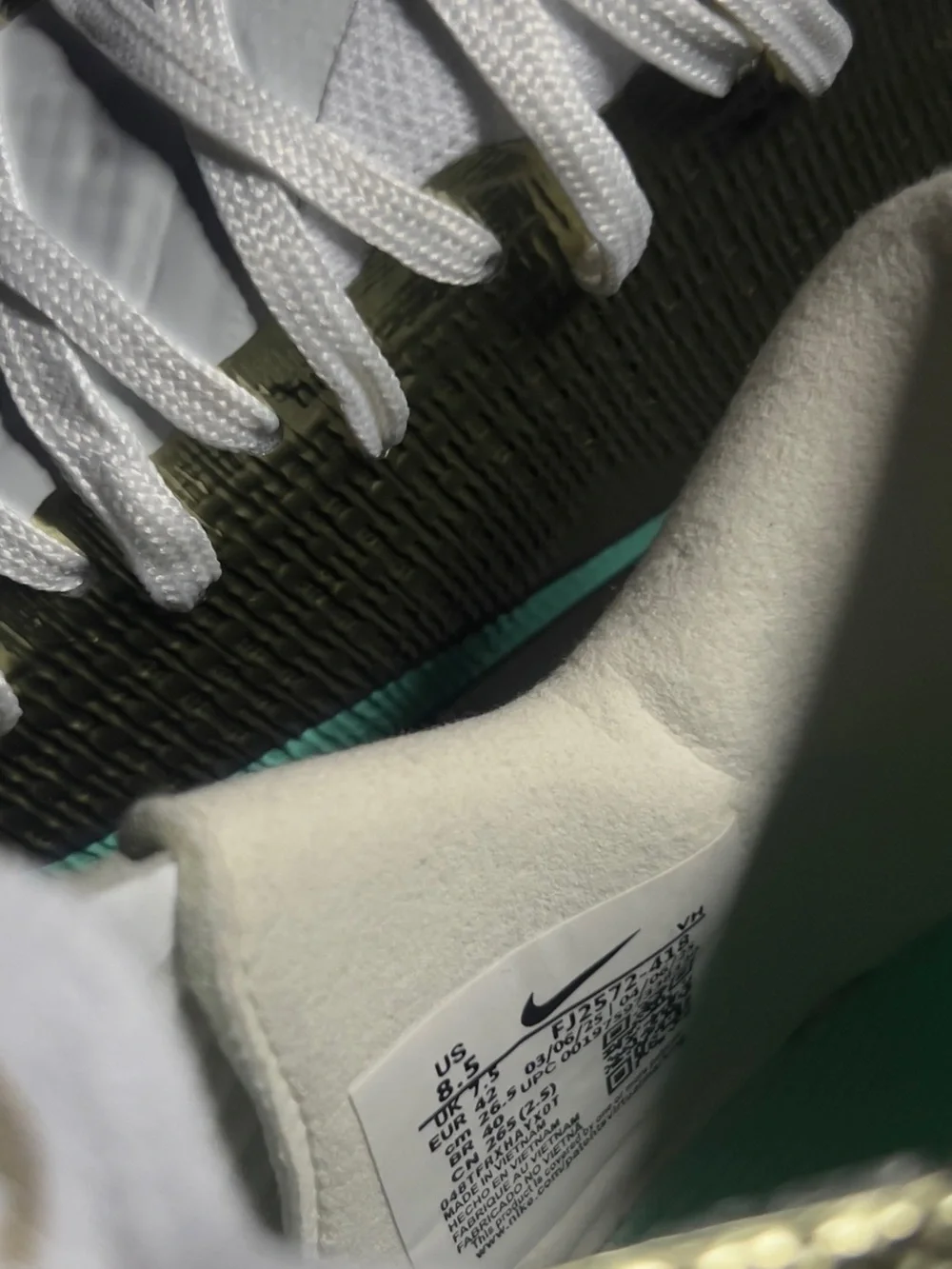 Nike sizes pair questions