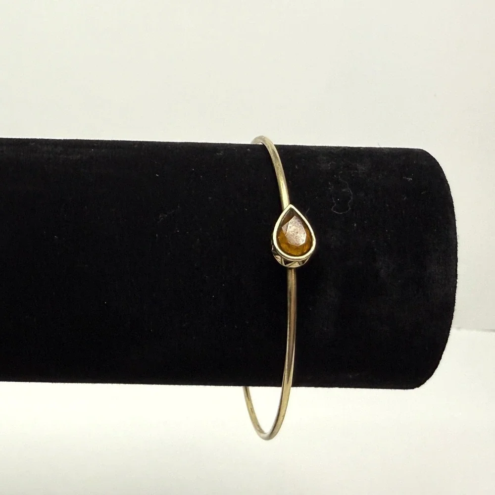 Bracelet amber teardrop