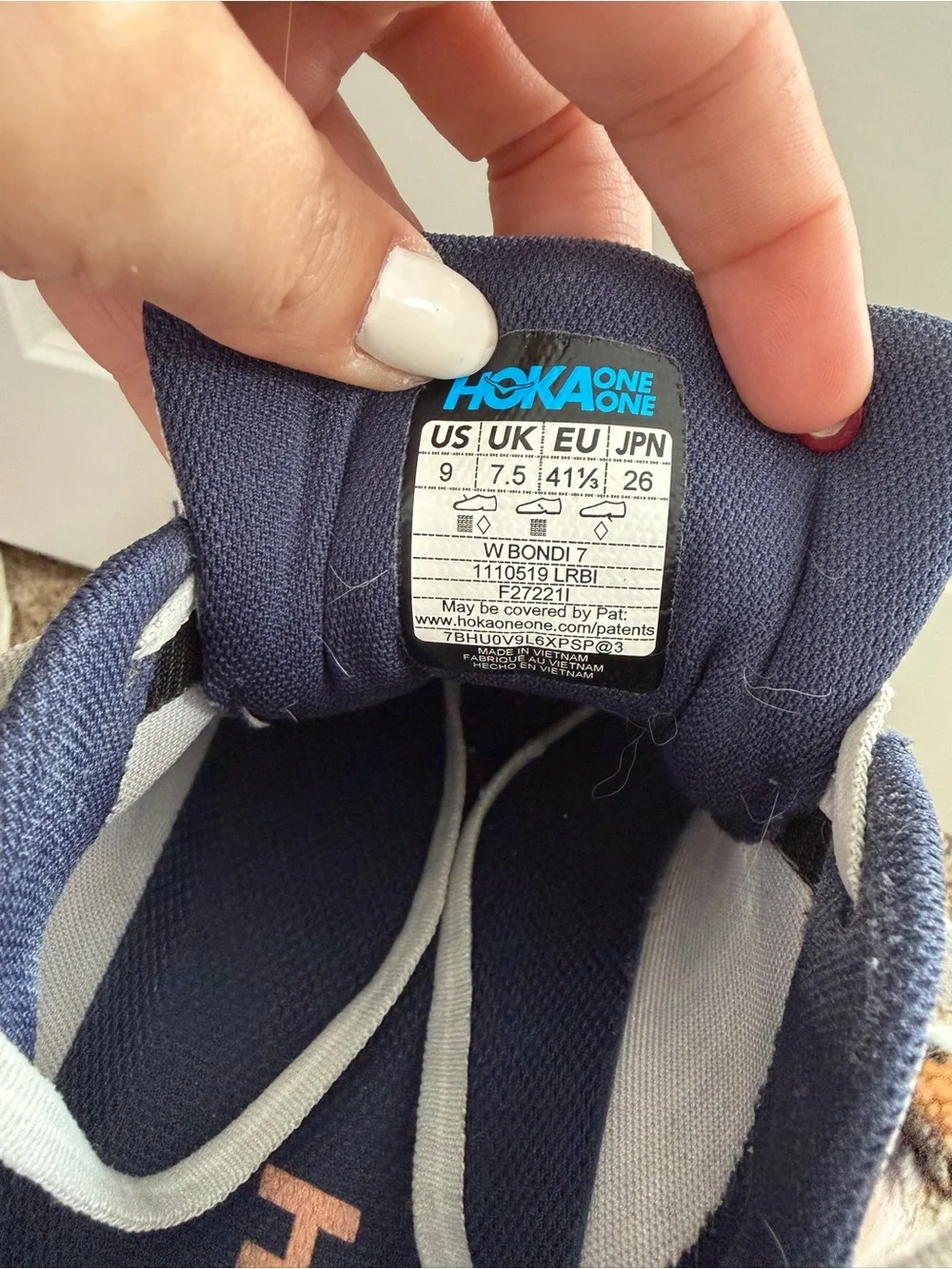 Hoka One One light gray