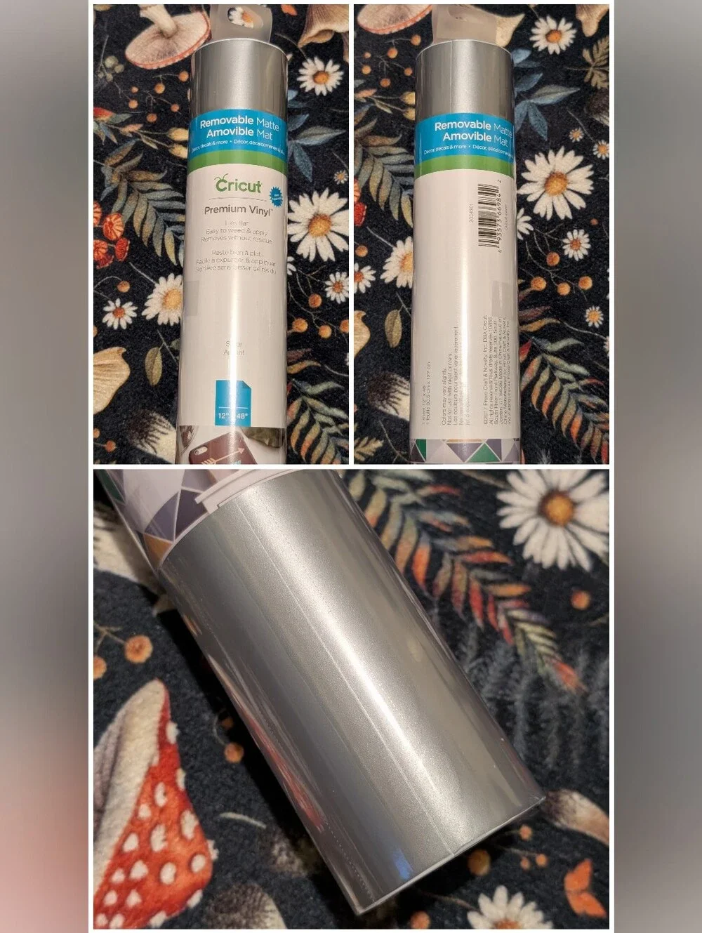 🆕 Cricut Bundle Of 6 Packs Of Premium Removable Assorted Vinyl Rolls