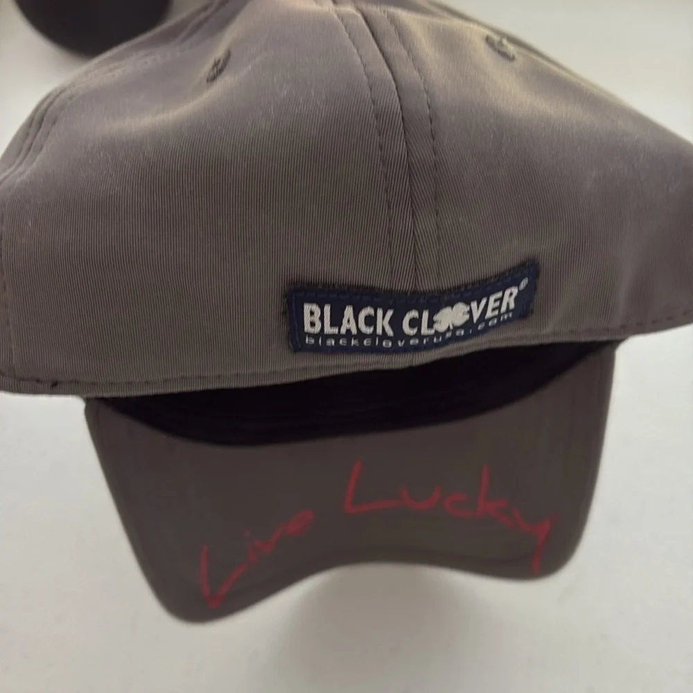 Live Lucky Fitted Hat Gray USA Clover Men’s S/M