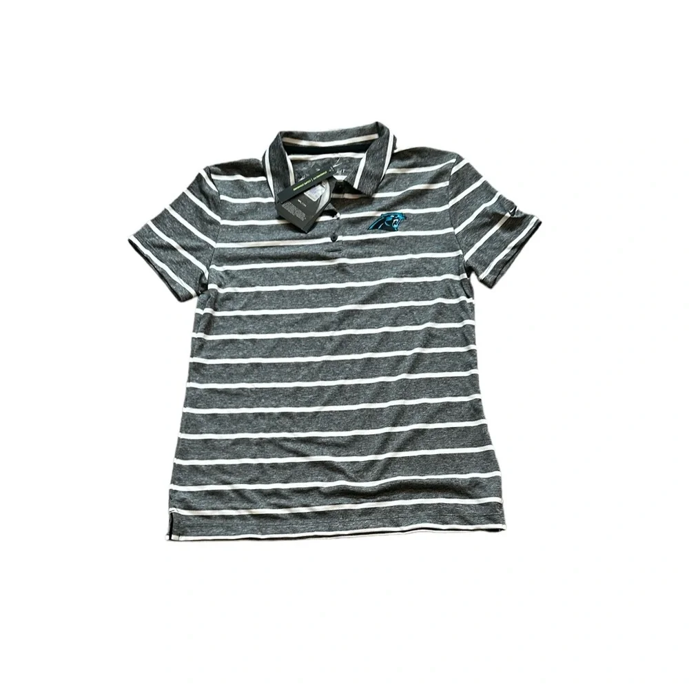 Carolina Panthers Nike Women’s‎ Striped Polo Shirt Small
