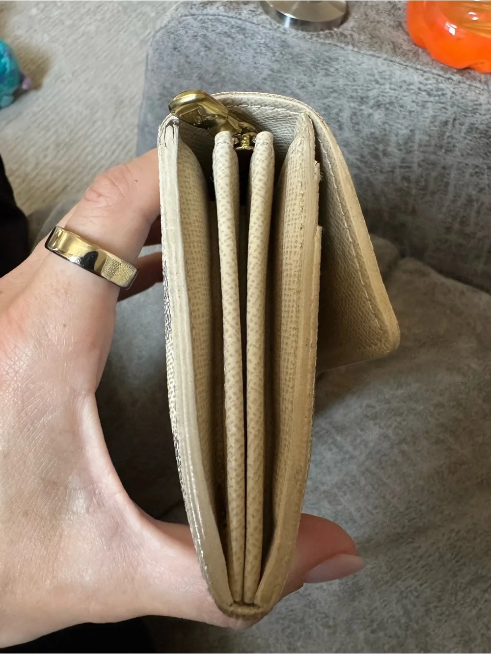 Authentic Louis Vuitton Damier Azur Sarah Wallet