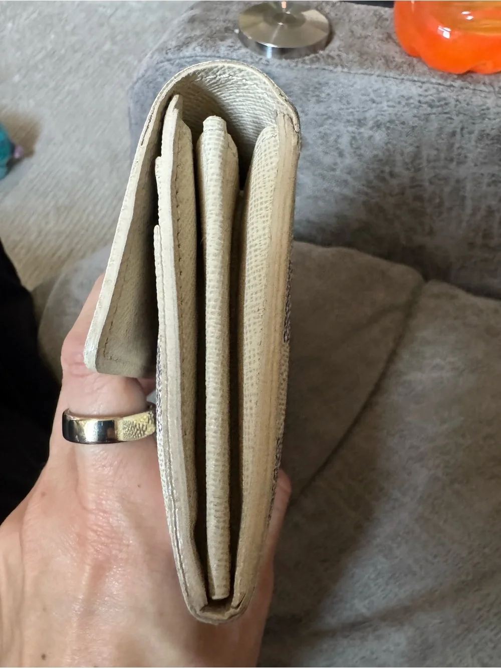 Authentic Louis Vuitton Damier Azur Sarah Wallet