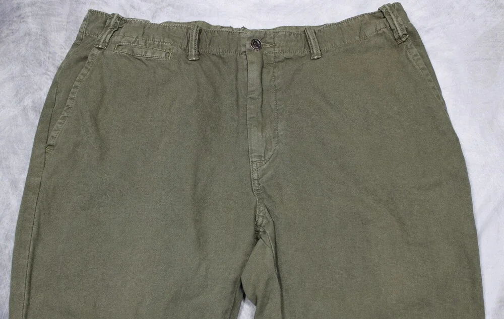 Polo Ralph Lauren Straight Fit Chino Pants Mens 38x30 Olive Green Nautical Goods