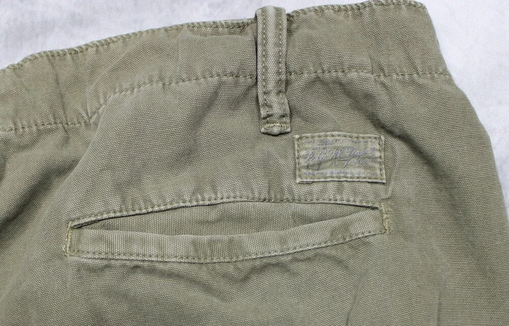 Polo Ralph Lauren Straight Fit Chino Pants Mens 38x30 Olive Green Nautical Goods