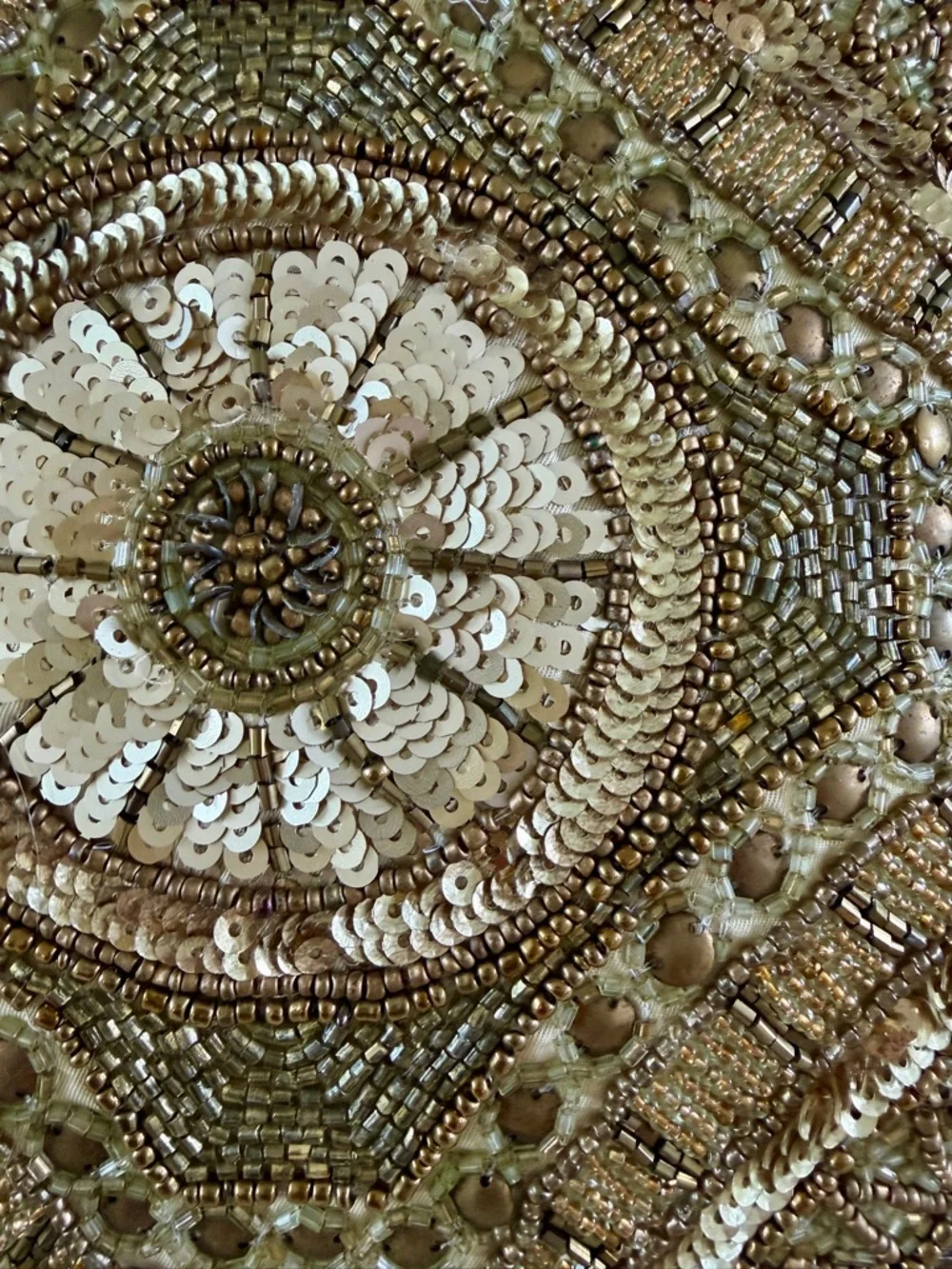 Pier 1 Gold and Brown Beaded Accent Pillows - Pair