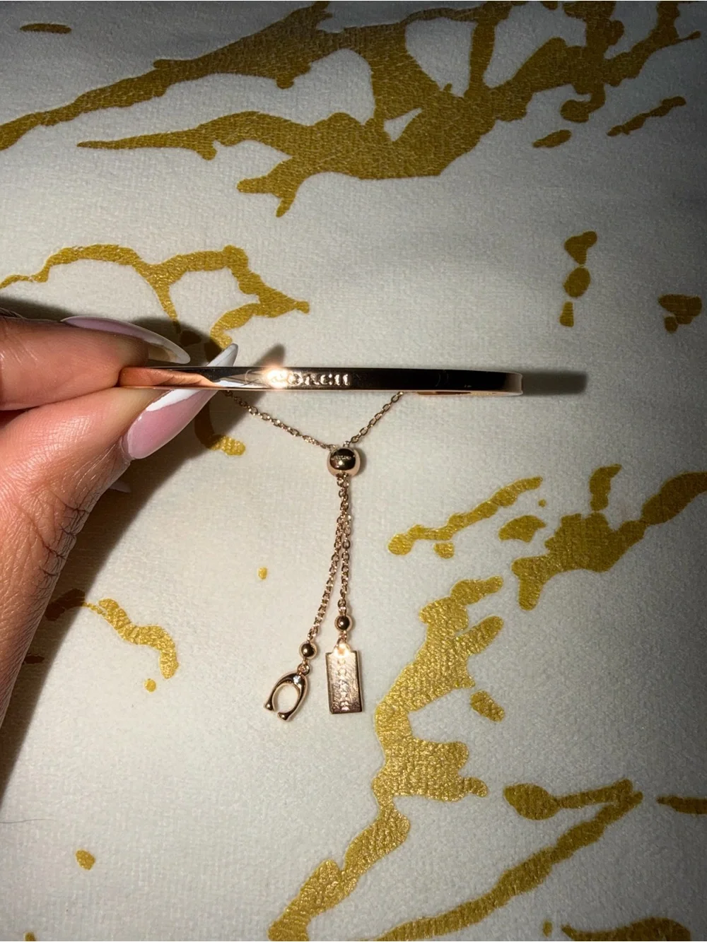 Coach bangle polished
