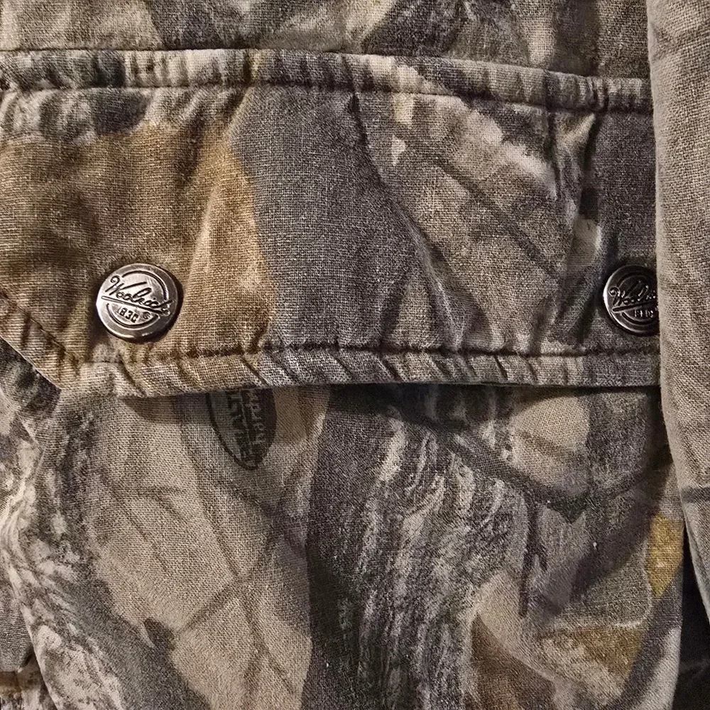 Woolrich Camo Hooded Jacket Youth 10 Green RealTree Hardwoods Hunting Workwear
