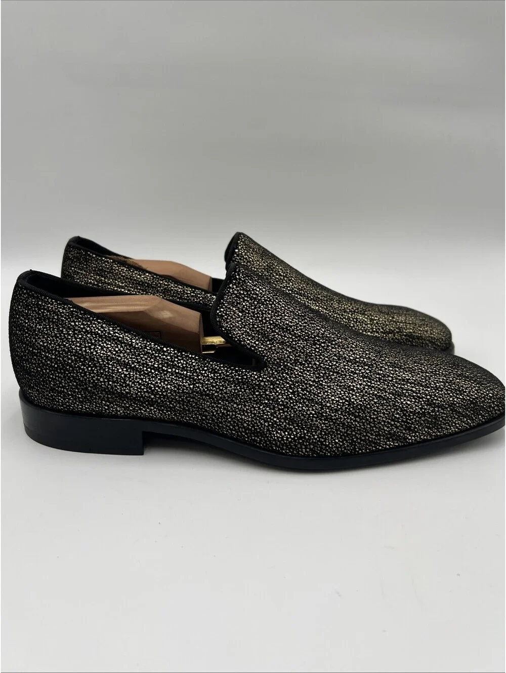 Men’s Saks Fifth Avenue Collection Glitter Canvas Loafers Size 10M