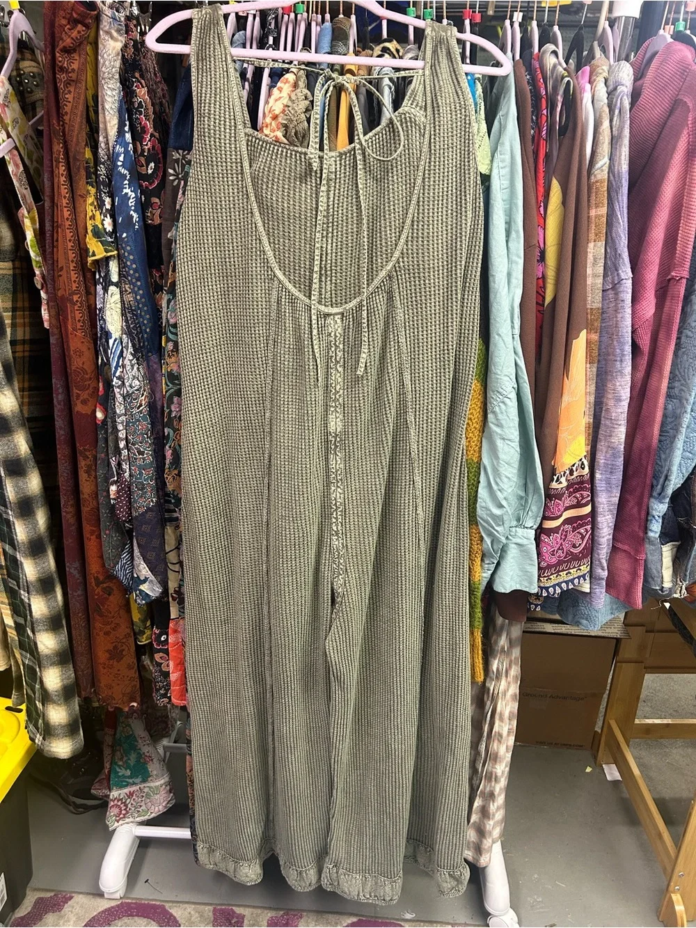 Free People FP One Callie One-Piece Green Tea Leaves XS oversized