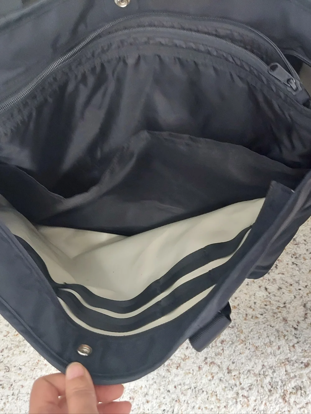 Timbuk2 Black Cargo Tote Bag Laptop Travel Commuter