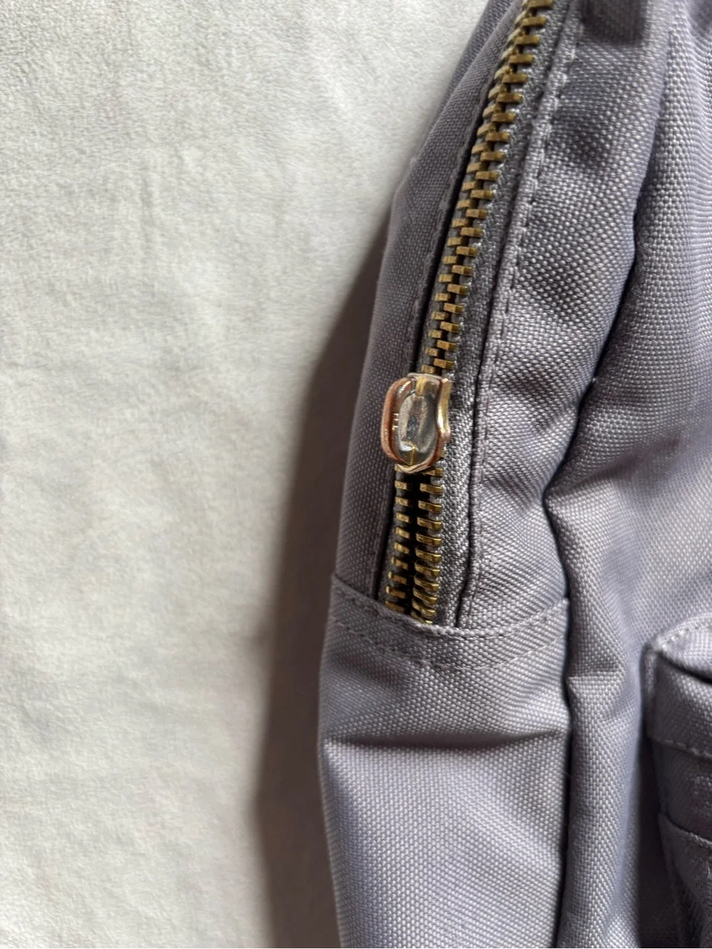 Herschel Supply Company Gray Backpack with Gold Zippers