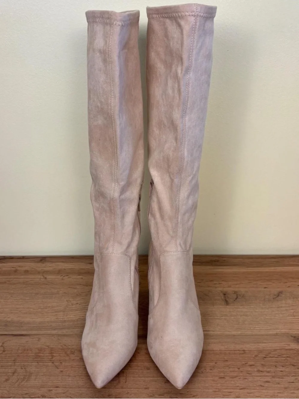 Abound Blush Pointed-Toe Knee Suede Boots