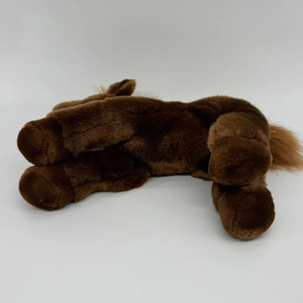 Aurora World Flopsie 12 inch Outlaw Brown Horse Stuffed Animal Plush White Blaze