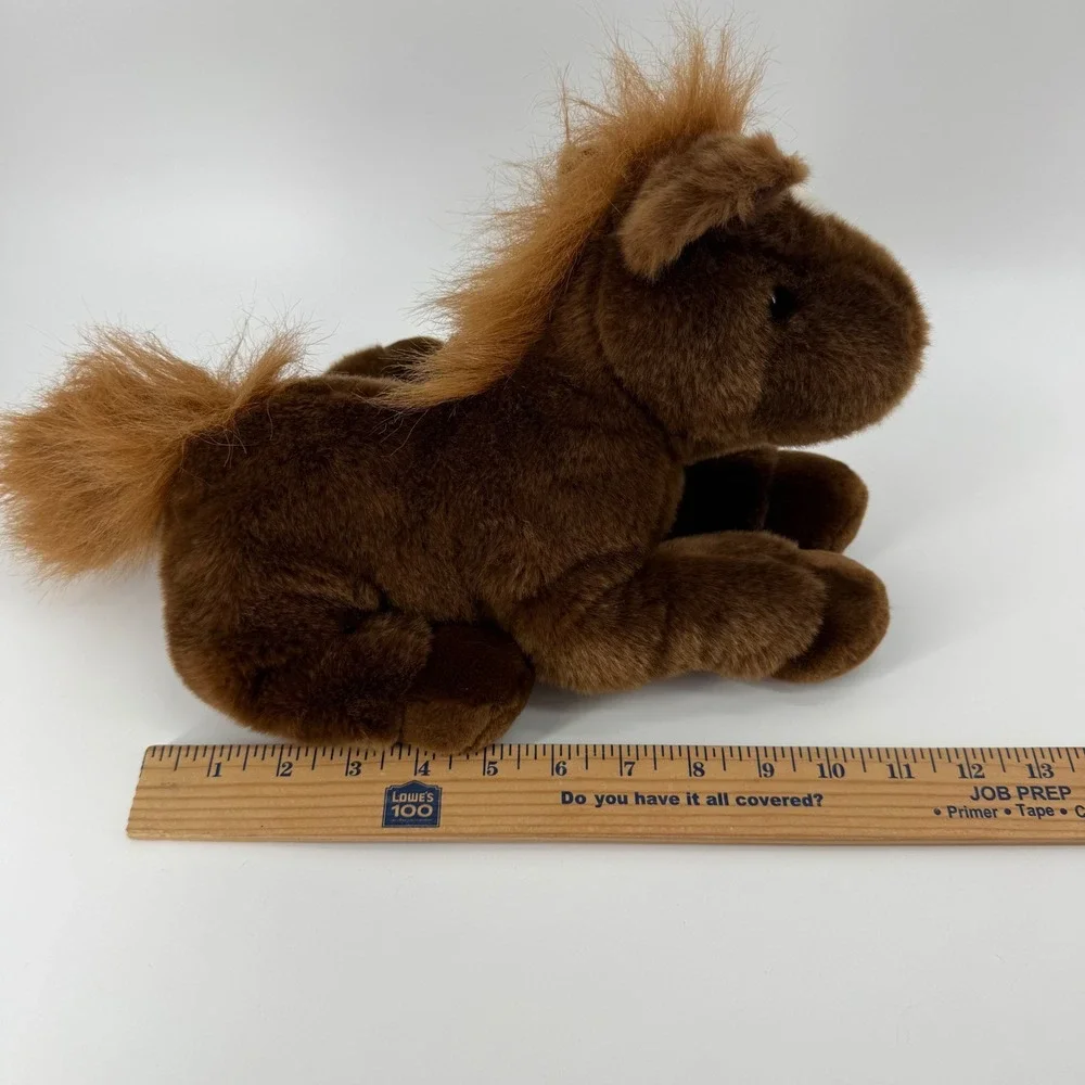 Aurora World Flopsie 12 inch Outlaw Brown Horse Stuffed Animal Plush White Blaze
