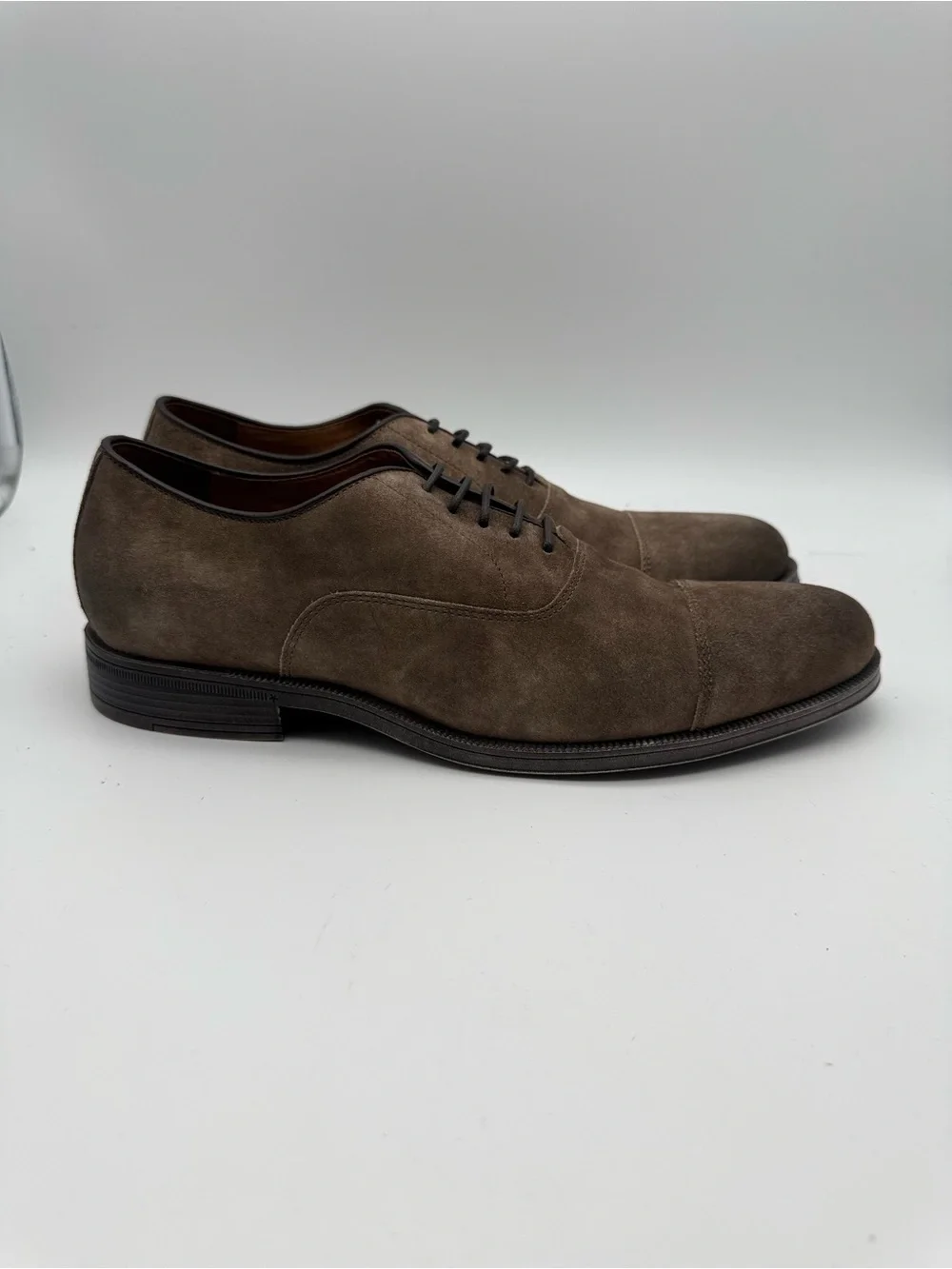 BRAND NEW Gordon Rush Rowling Cap Toe Oxfords Brown Suede Leather Size 10