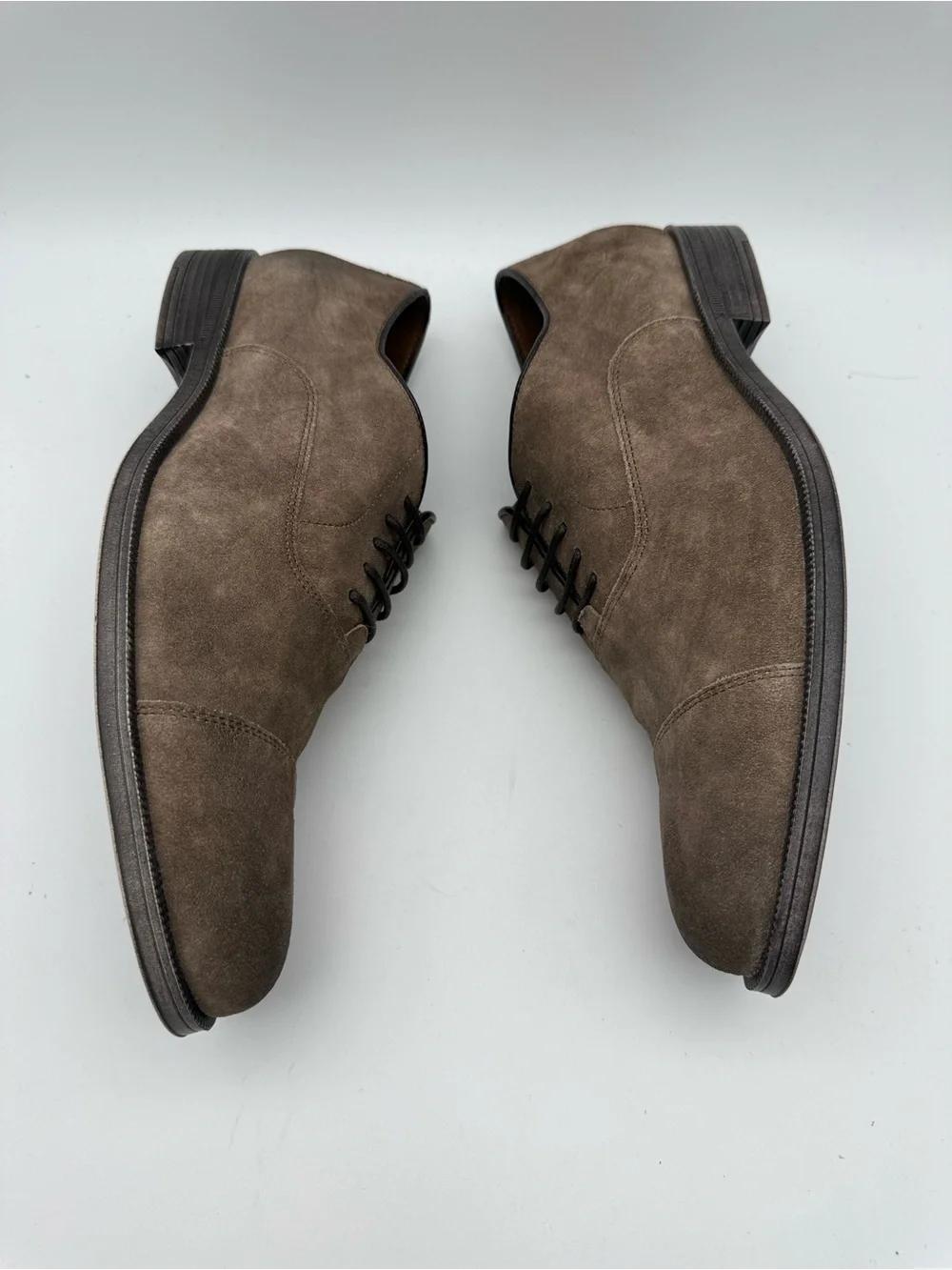 BRAND NEW Gordon Rush Rowling Cap Toe Oxfords Brown Suede Leather Size 10
