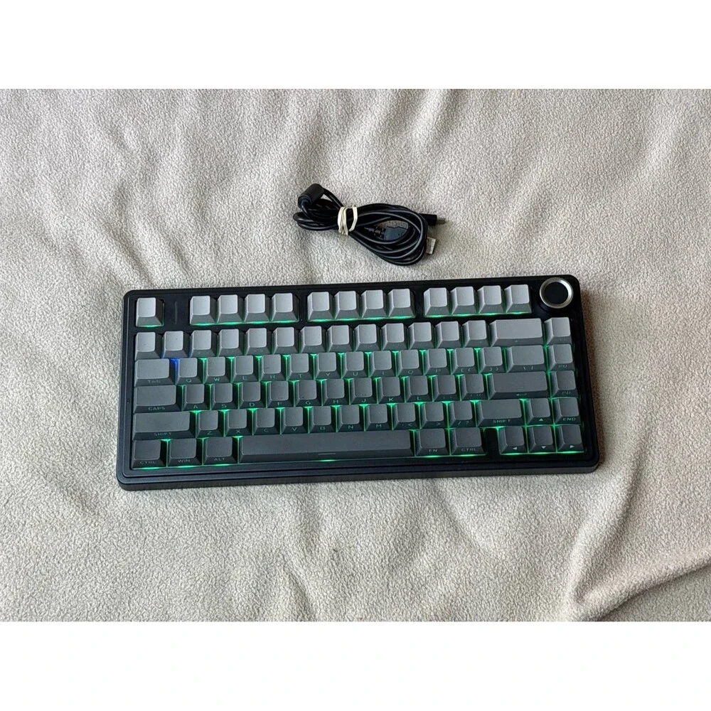 Aula F75 Mechanical Illuminated Compact Keyboard English Qwerty Black/Gray