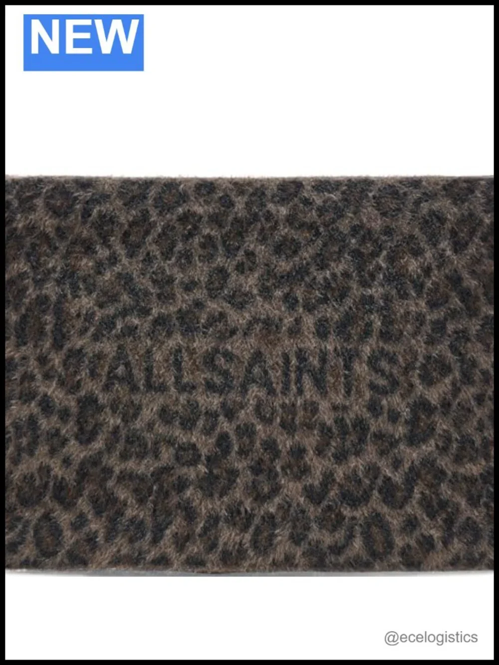 AllSaints Leopard Clutch - W370XD Polyester Evening Bag Zipper