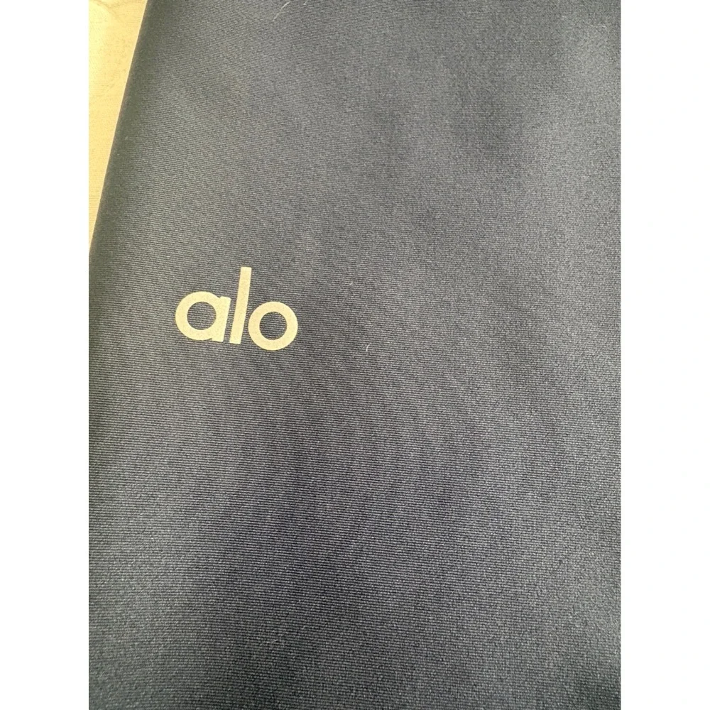 Alo Yoga Navy Blue High Waist Airbrush Leggings Full Length Womens Size M