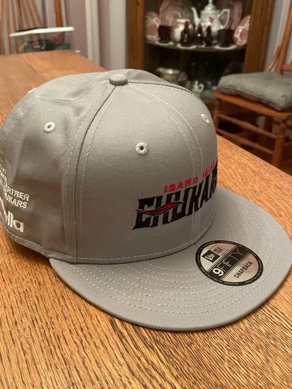 Idaho Falls Chukars (Minor League) Gray Snapback Baseball Hat Cap by New Era