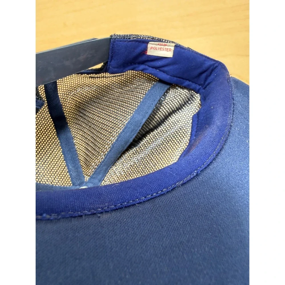 Unbranded‎ Trucker Hat Mens OSFA Navy Blue Vintage Sh*t Happens Turkey Snapback