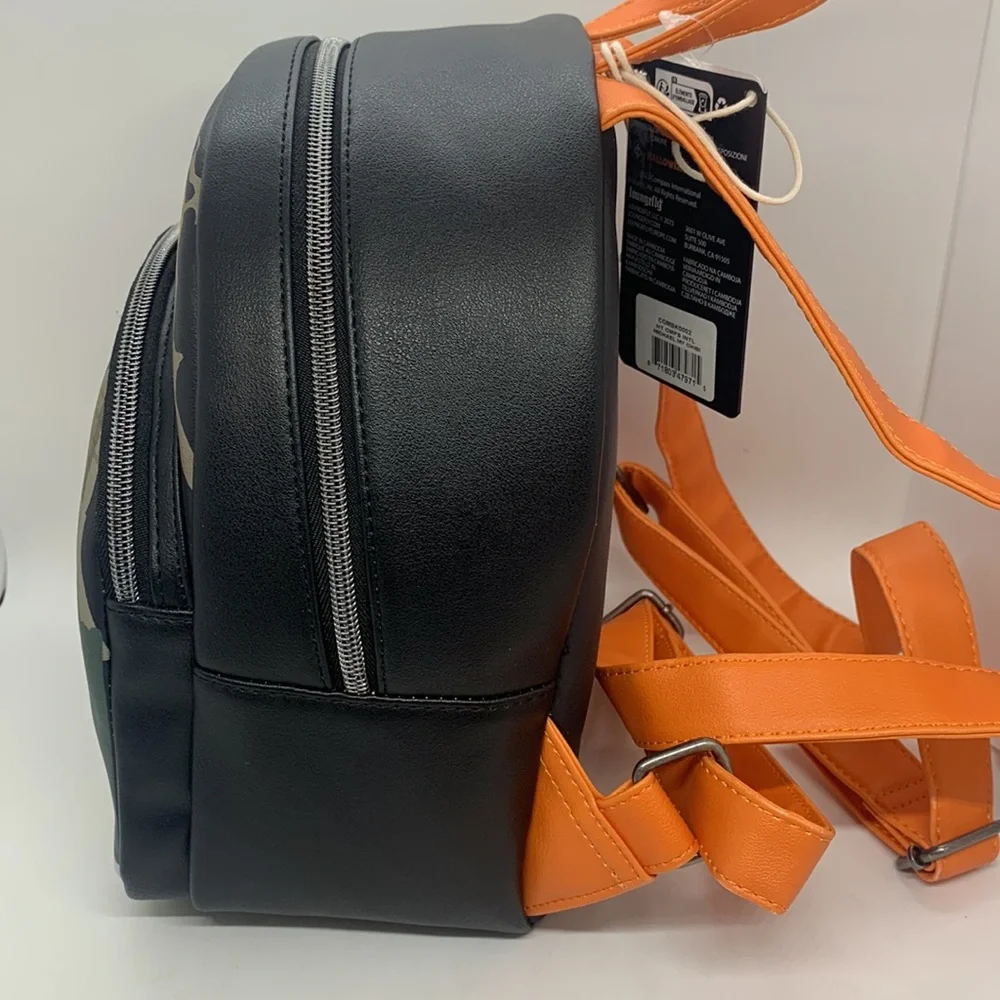 Loungefly NEW Halloween Michael Meyers Black Orange White Backpack Pumpkin