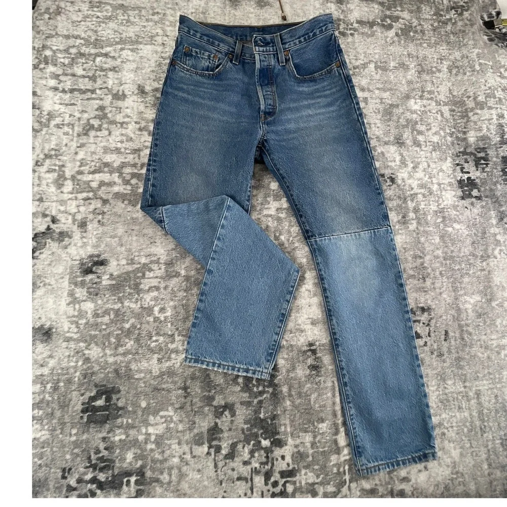 Levi 501 Mens 28x30 150th Anniversary‎ Button Fly Blue Medium Wash Jeans
