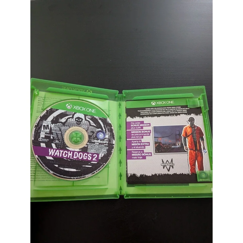 Watch Dogs‎ 2 (Microsoft Xbox One, 2016) Video Game
