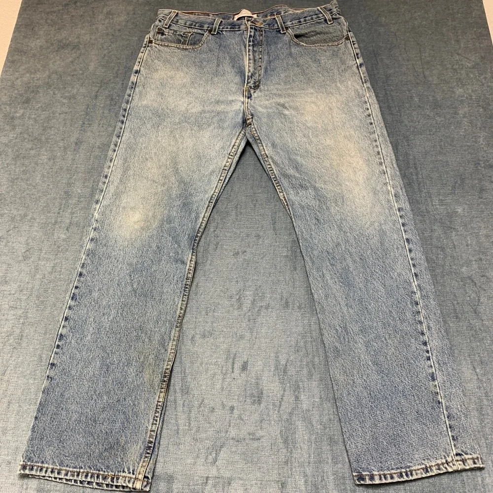 Vintage Levi Strauss Signature Jeans Mens 38x32 Blue Denim Cotton Regular Fit