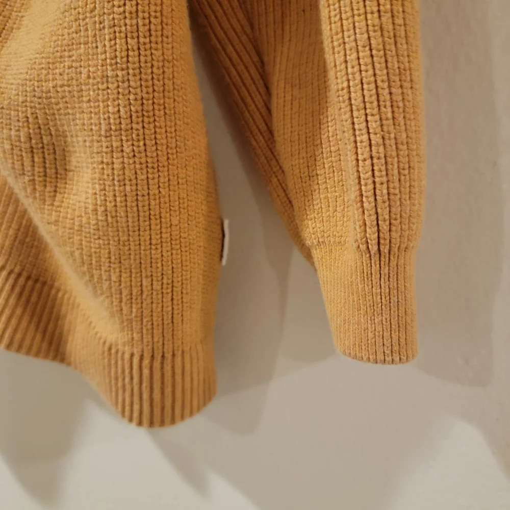Zara chunky knit mustard yellow color cardigan sweater 2-3t cm 98
