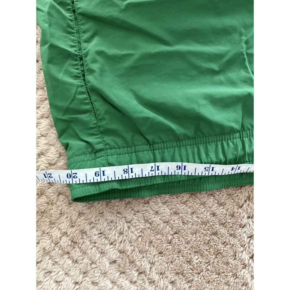 Lacoste Swim Trunks XL Green Big Croc Print Lined Beach Summer
