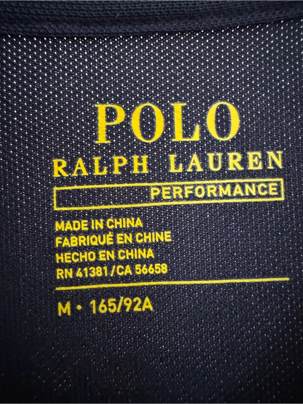 Polo Ralph Lauren Performance US Open Navy Blue Short Sleeve Polo Shirt