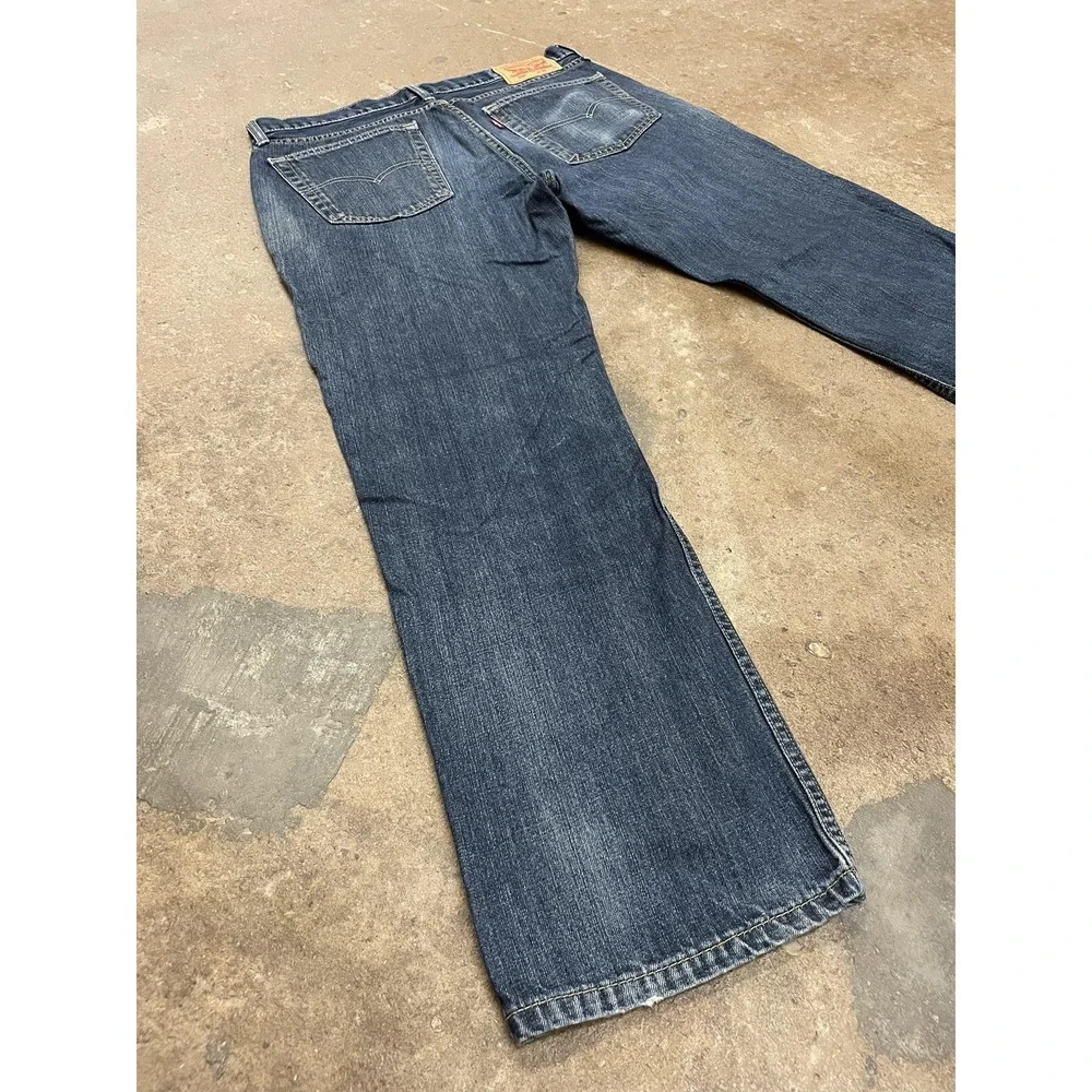 Levis 559 Jeans Mens 36x32 Blue Denim‎ Straight Leg Zip Fly Mid Rise 5-Pocket