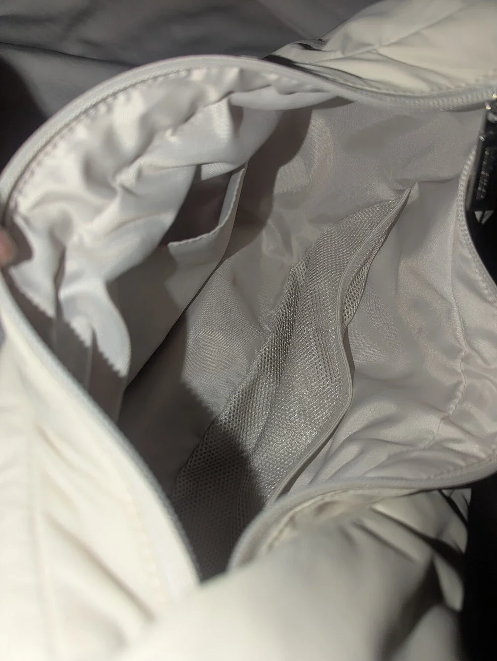 lululemon athletica Cream Crescent Shoulder Bag