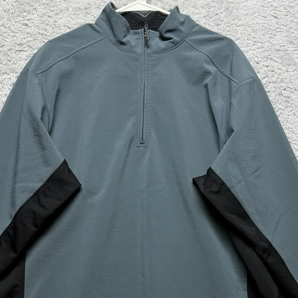 Nike Jacket Mens XXL 2XL Golf Sphere Pro 1/4 Zip Gray Black Performance Pullover