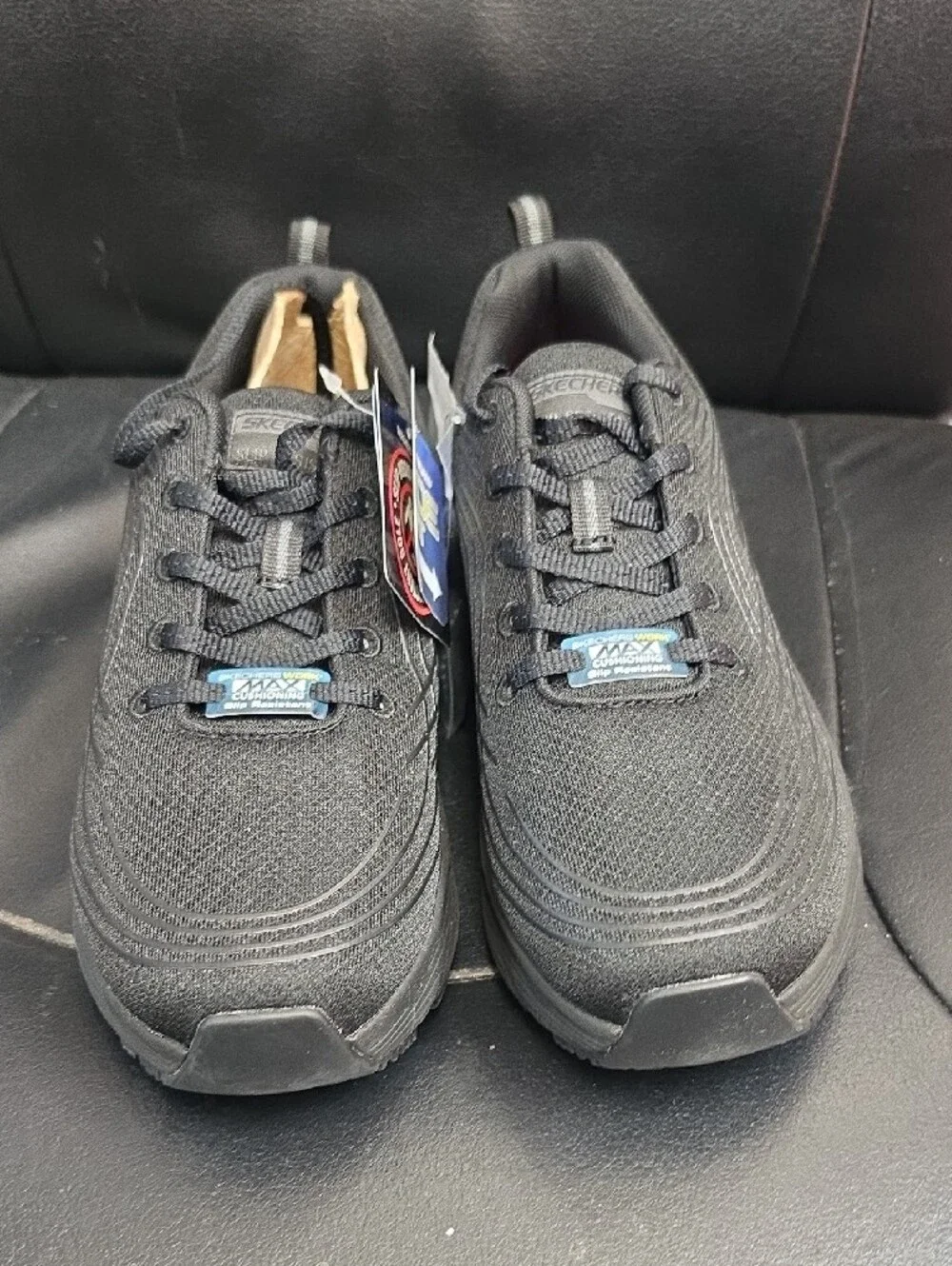 Skechers Men's Ultra Go Work Athletic Work Shoe in Black