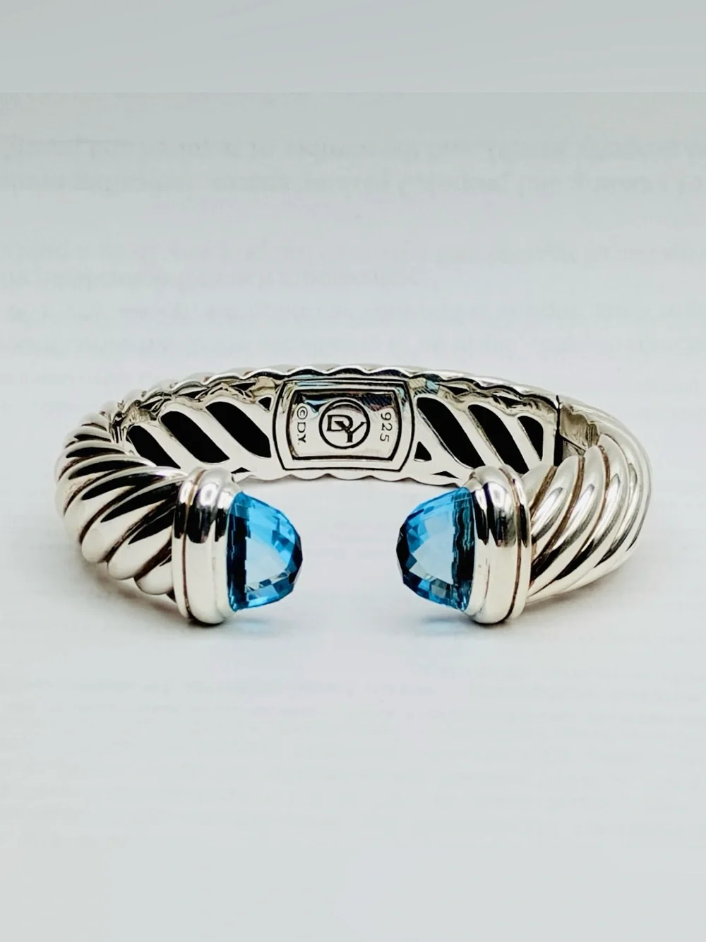 David Yurman 15mm Waverly Topaz Bracelet
