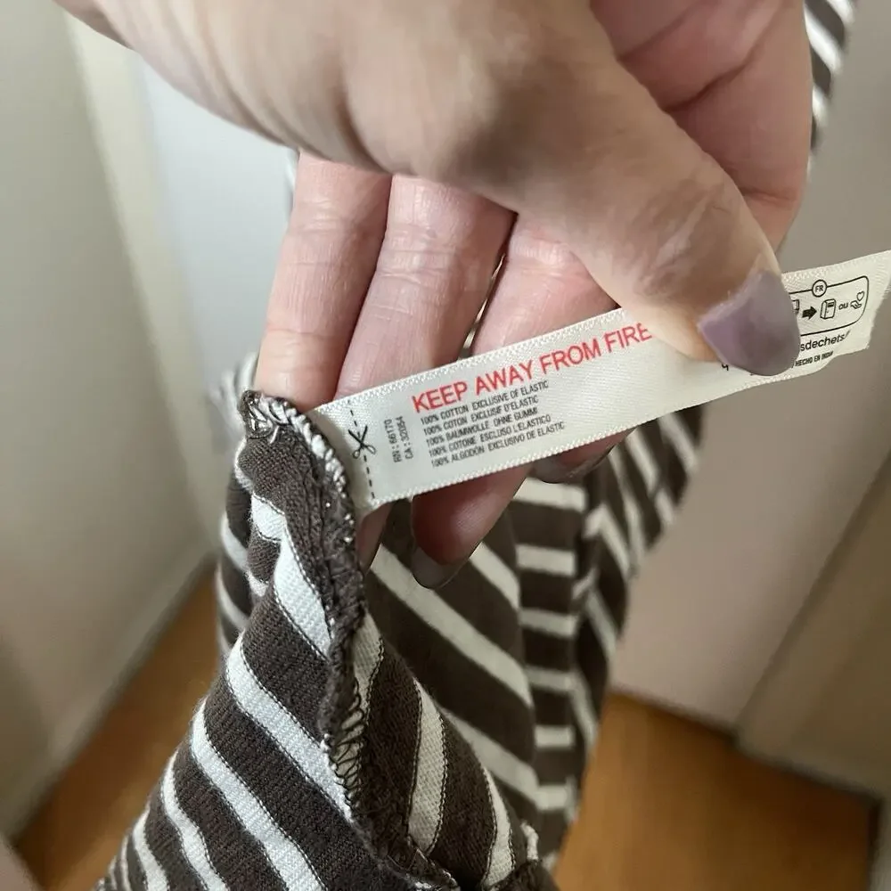 FREE PEOPLE x free-est Cecelia Midi Dress striped brown size Medium