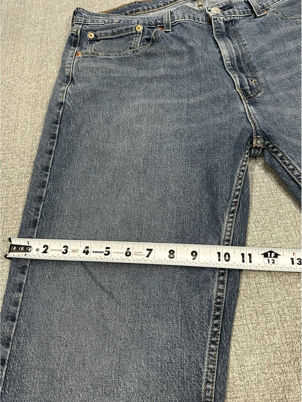 Levis tagged measured