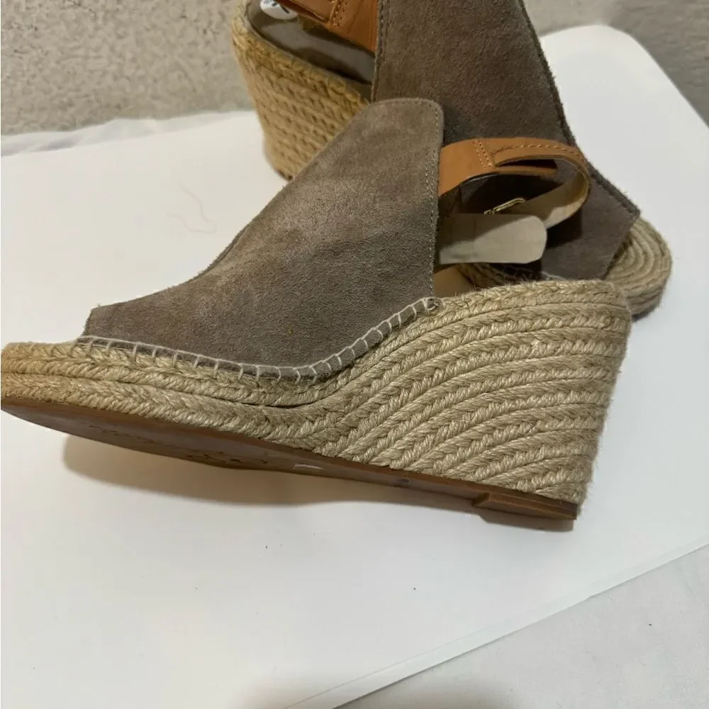 Seychelles 'Charismatic' Suede Wedge Peep Toe