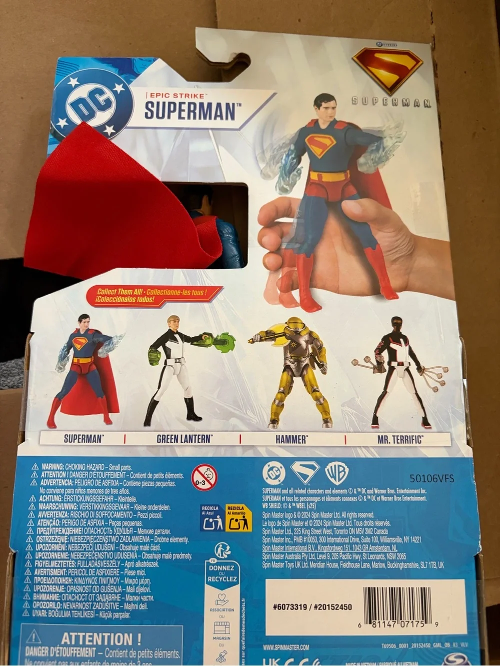 DC Superman Action Figure - Blue, Red & Yellow