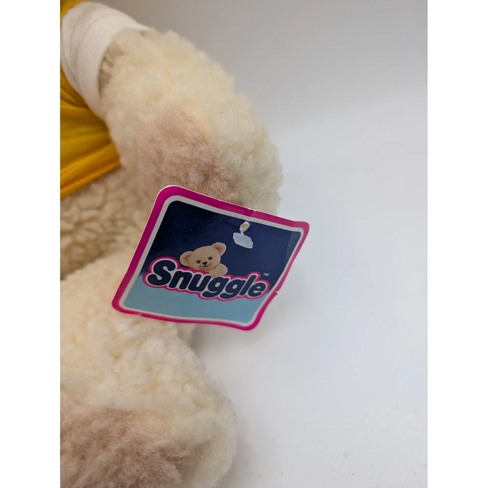 Russ Berrie‎ Snuggle Bear Plush Yellow Shirt Vintage 1986 3146 16 Inch